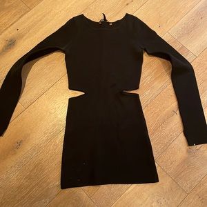 BCBG Max azria cut out dress with thumb holes